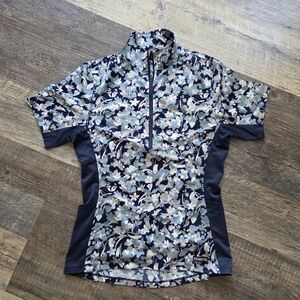 Kerrits Aire Ice Short Sleeve Riding Shirt Equestrian Size XS 1/4 Zip